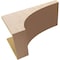 Ekena Millwork 12"W x 24"D x 12"H Wide Huntington Rough Cedar Woodgrain TimberThane Corbel, Primed Tan CORUR12X24X12HUNRCPR - alternate 5